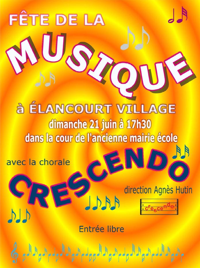 Affiche Crescendo Fête de la Musique