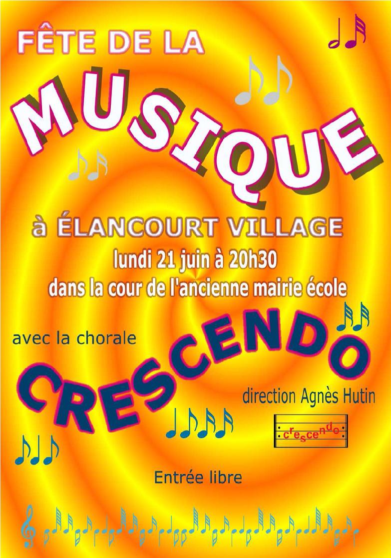 Affiche Crescendo Fête de la Musique